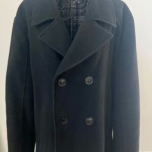 Kenneth Cole Black Pea Coat